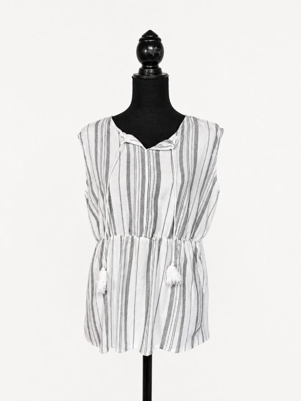Philosophy Republic Clothing Striped Tassel Tunic Top – Size XL